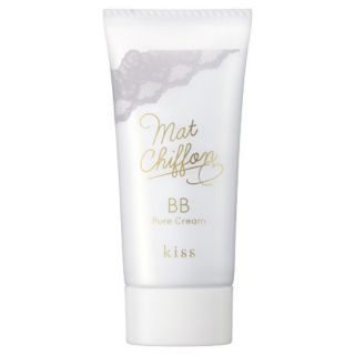 KISS mat chiffon BB pure cream (#01 หรือ #02 ) บีบีครีมคุมมัน​ พรางรูขุมขน