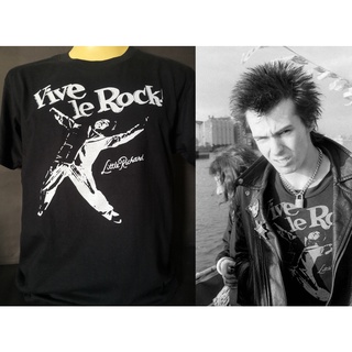 เสื้อยืดผ้าฝ้ายพิมพ์ลายเสื้อวงนำเข้า Vive Le Rock! Sid Vicious Seditionaries Sex Pistols England UK Punk Rock Style Vint