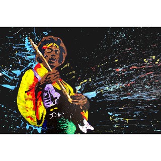 โปสเตอร์Jimi Hendrix โปสเตอร์จิมิ เฮนดริกซ์ โปสเตอร์ วอลเปเปอร์ ตกแต่งผนัง Poster โปสเตอร์วินเทจ โปสเตอร์วงดนตรี