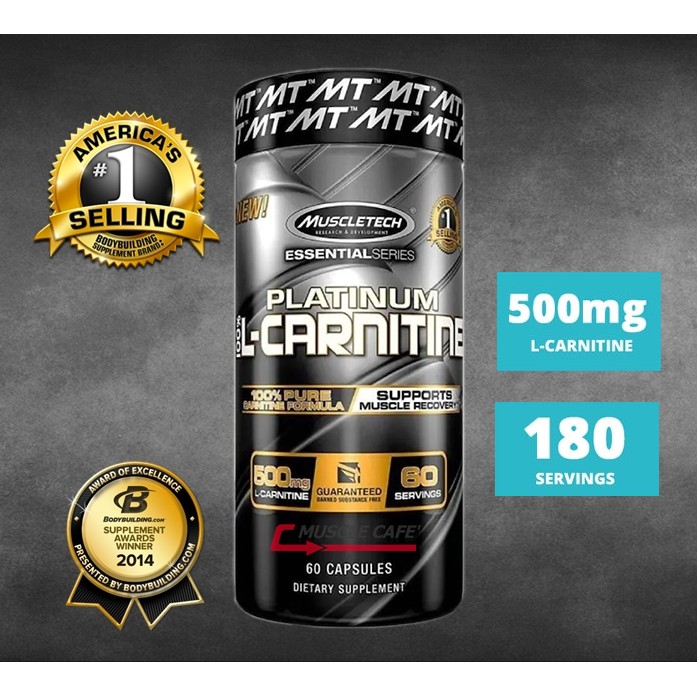 MuscleTech LCarnitine (180 Capsules) Shopee Thailand