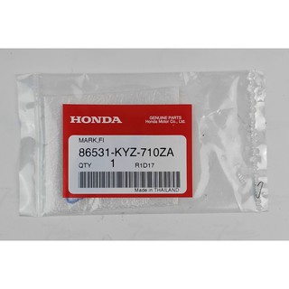 86531-KYZ-710ZA เครื่องหมาย (FI) รถทุกสี Honda แท้ศูนย์