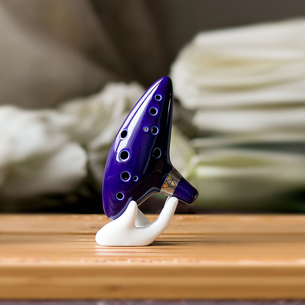 alto-c-legend-of-zelda-ocarina-ขลุ่ยเซรามิก-สีฟ้า-เครื่องดนตรี