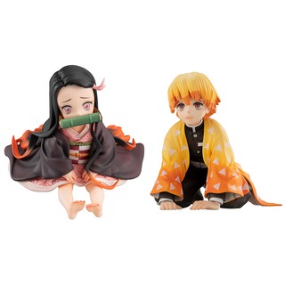 [ฟิกเกอร์แท้] Kimetsu no Yaiba - G.E.M. - Tenohira - Kamado Nezuko / Agatsuma Zenitsu (MegaHouse)