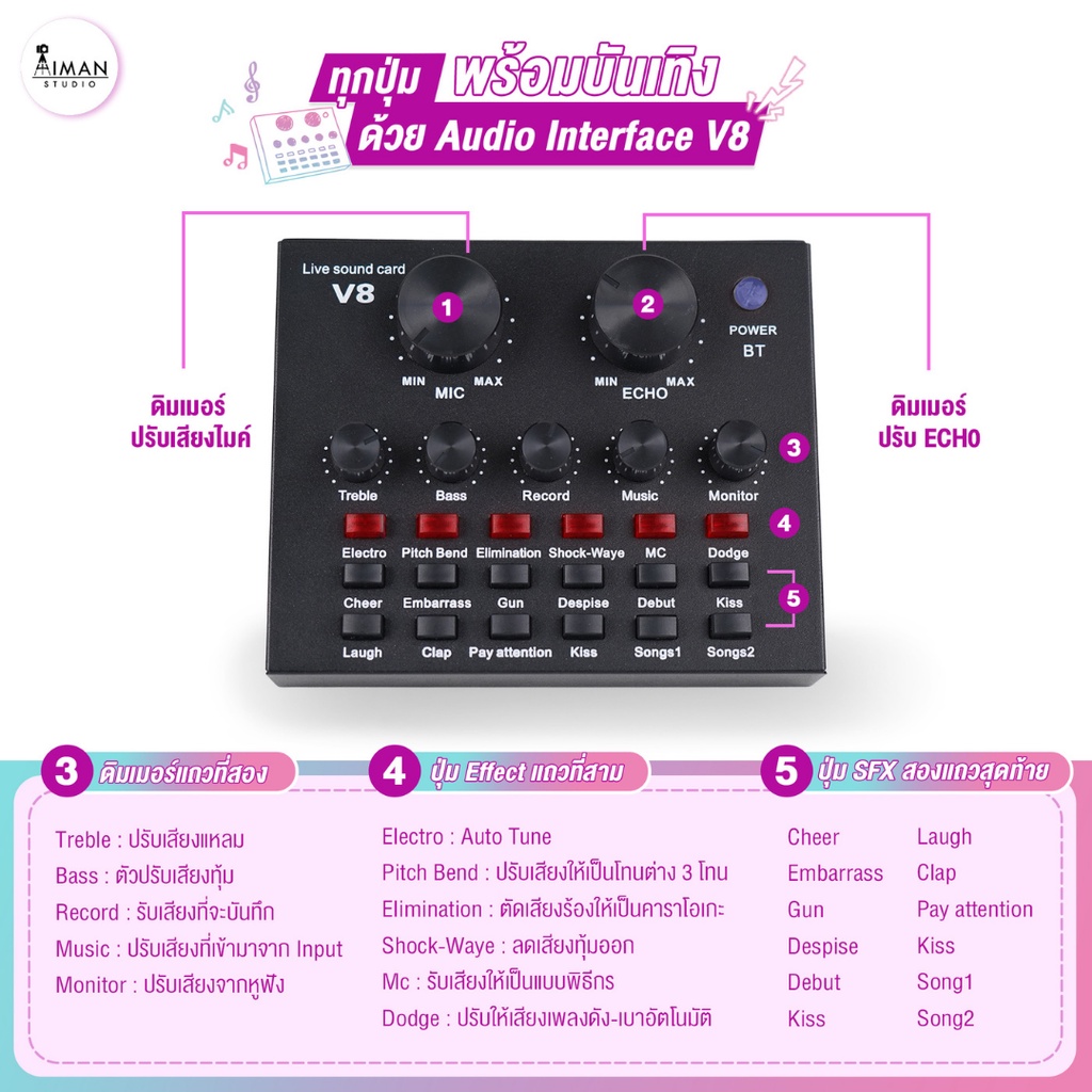 ไมโครโฟนตั้งโต๊ะ-bm-800-พร้อม-audio-interface-v8