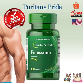 สินค้า Potassium 99 mg/100 caplets [Puritan\'s pride]