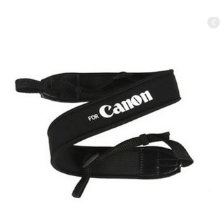 CAMERA NECK STRAP FOR CANON BLACK (โลโก้ขาว)