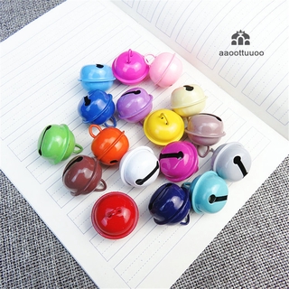 10Pcs 22mm Colorful Jingle Bells Iron Loose Small Beads For Christmas Tree Decorations DIY