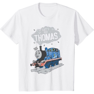 เสื้อยืดวินเทจเสื้อยืด พิมพ์ลาย Thomas &amp; Friends แฟชั่น สําหรับเด็กผู้ชาย และผู้หญิง อายุ 1-12 ปีS-4XL