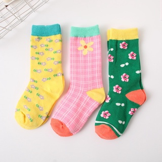 ถุงเท้าเด็กเกาหลี set 3 คู่ ไซส์ s (6 เดือน -2 ปี)