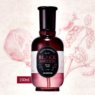 สินค้า (ส่งฟรี/ของแท้) Skinfood Black Pomegranate Energy Toner 150 ml. โทนเนอร์ทับทิม