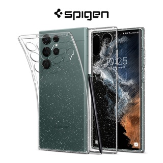 SPIGEN เคสโทรศัพท์มือถือ ดูดซับแรงกระแทก ประดับกลิตเตอร์คริสตัล สําหรับ Samsung Galaxy S22 Ultra