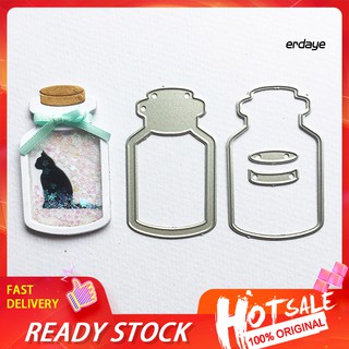 Erd Wish Bottle แผ่นแม่แบบโลหะตัดลาย Diy สําหรับตกแต่งสมุดกระดาษการ์ดอัลบั้ม