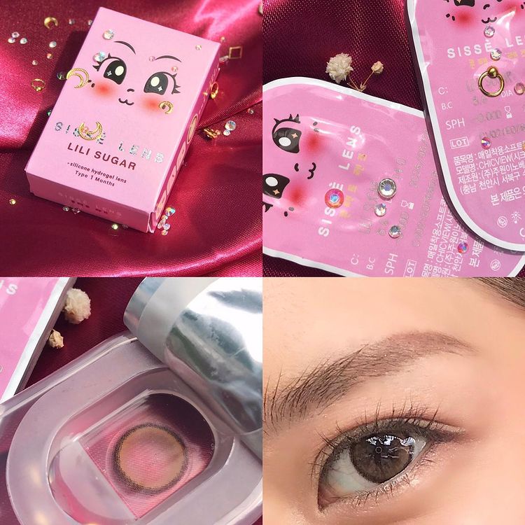 ส่งฟรี-sisse-lens-รุ่น-lili-series-คอนแทคเลนส์เกาหลีรายเดือน-0-00-0-50-ถึง-10-00-siss-lens