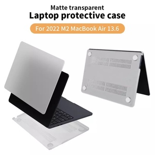 พร้อมส่ง🇹🇭Case MacBook Air 13.6 M2 2022 A2681 Laptop Protective Cover Case เคสกันรอยสำหรับแมคบุ๊ค แบบใส/ด้าน กันกระแทก