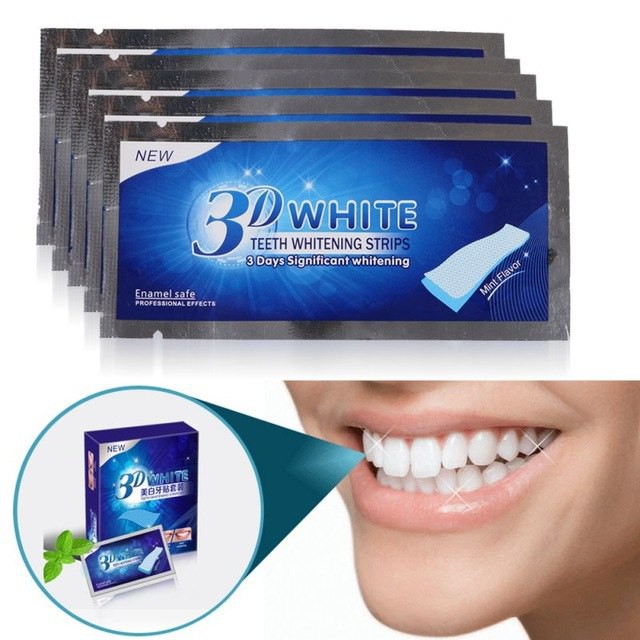 แผ่นฟอกฟันขาว-3d-white-teeth-whitening-strips-แผ่นแปะฟอกฟันขาว-ฟอกสีฟัน