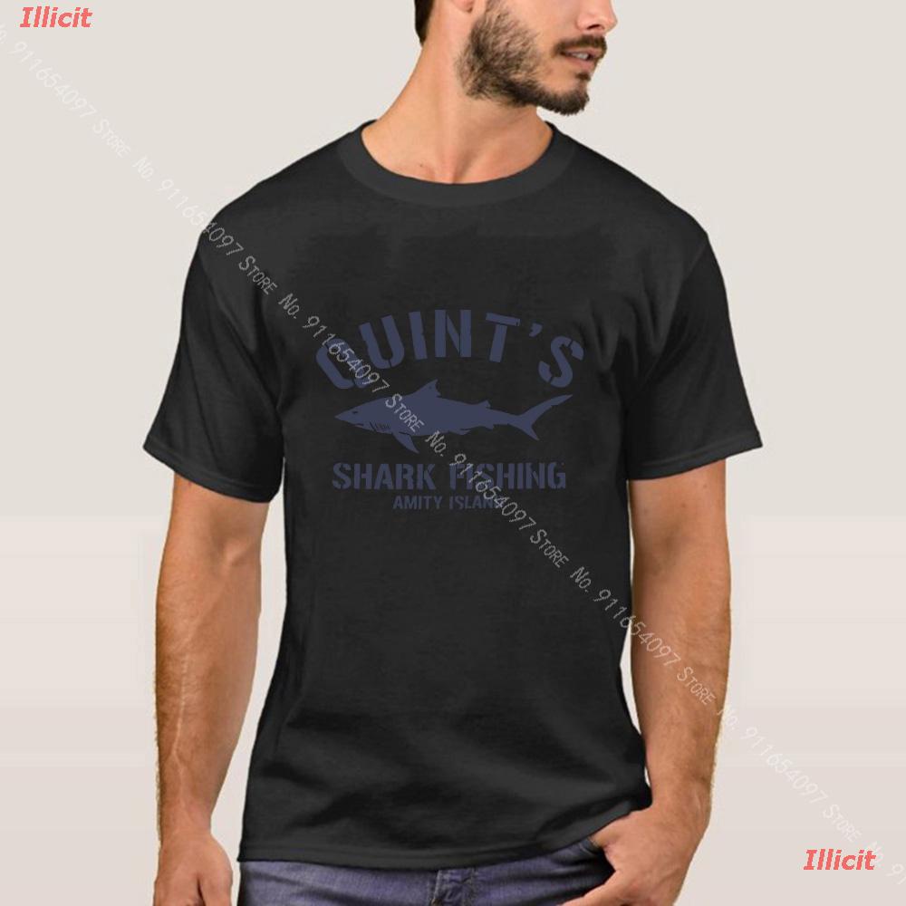 เสื้อยืดผ้าฝ้ายพิมพ์ลายขายดี-เสื้อยืดลำลอง-เสื้อยืด-quints-shark-fishing-jaws-1987-ผู้ชาย-s-xxxl-fishing-sports-t-shirt