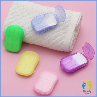 Comfy สบู่เเผ่น แบบพกพา หอมกลิ่นกุหลาบ  Paper soap