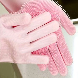 ถุงมือซิลิโคน เอนกประสงค์ งานซักล้างทำความสะอาด