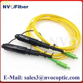 2PCS/lot OptiTap Mini SC/APC LSZH CORNING/HUAWEI 2M 3.0mm 1Core Yellow Cable SM Fiber PatchCord Optic Fiber Jumper For 5