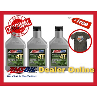 Amsoil 4T Performance SAE 20w-50 น้ำมันเครื่องสังเคราะห์แท้ 100%