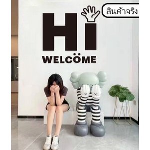 สติ๊กเกอร์-อะคริลิค-3d-ตกแต่งผนัง-hi-welcome-premium-หนา-8มม