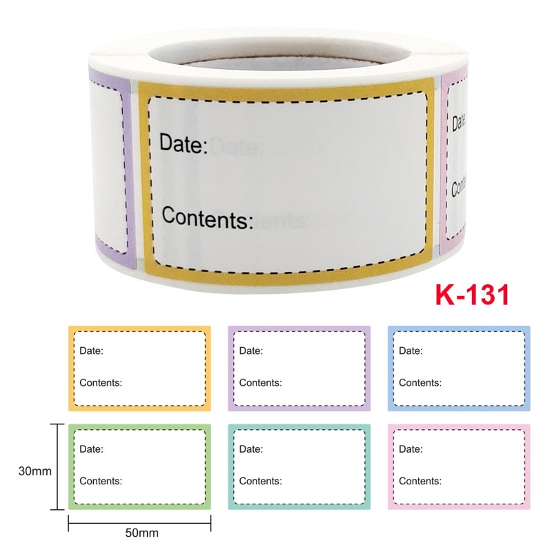 สติกเกอร์ติดกล่องเก็บของในตู้เย็น-สติกเกอร์-contents-สติกเกอร์วันหมดอายุ-วันผลิต-สติกเกอร์รายละเอียดสินค้ากรอกวันหมดอายุ