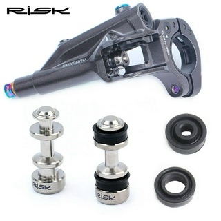 Risk ก้านเบรกลูกสูบ ไทเทเนียมอัลลอย สําหรับรถจักรยานเสือภูเขา Shimano XT M8000 M7000 SLX M785