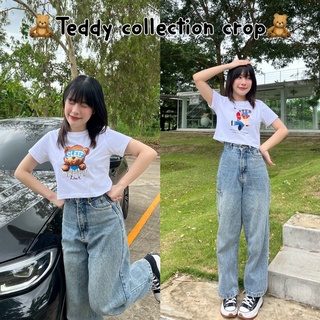 🧸teddy collection crop น่ารักสุดๆครอปทรงพอดีตัว พร้อมส่ง!!