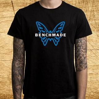 เสื้อยืดโอเวอร์ไซส์เสื้อยืดคอกลม พิมพ์ลายโลโก้ Benchmade สไตล์ฮิปฮอป คลาสสิก เรียบง่าย สําหรับผู้ชายS-3XL