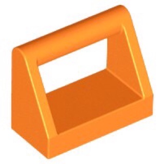 Lego part (ชิ้นส่วนเลโก้) No.2432 Tile Modified 1 x 2 with Bar Handle