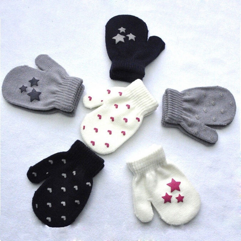 babygarden-ถุงมือถือถัก-ให้ความอบอุ่น-ลายหัวใจ-สำหรับเด็ก