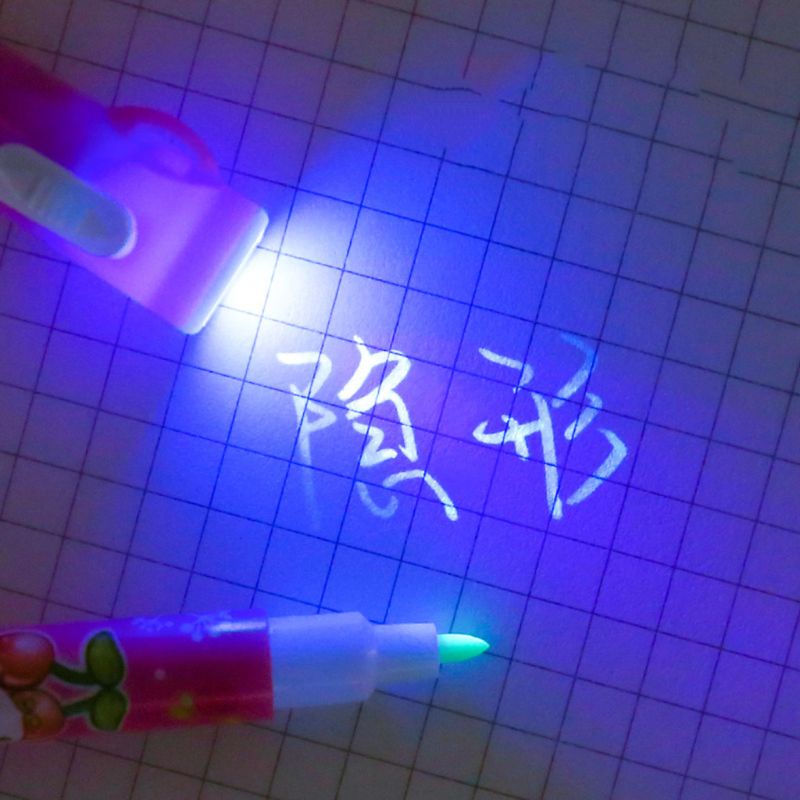 chua-magic-2-in-1-uv-led-light-ไฟฉายอัลตร้าไวโอเล็ต-มาร์กเกอร์-ปากกามาร์กเกอร์-ไฮไลท์-ปากกาหมึก-ที่มองไม่เห็น-โรงเรียน-ออฟฟิศ