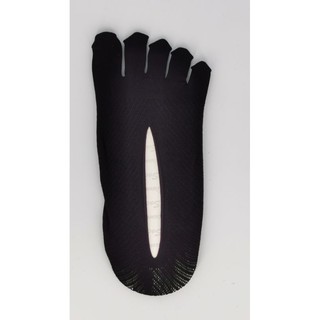 ภาพขนาดย่อของสินค้าถุงเท้า​คัชชูข้อ​เว้า​5นิ้ว​สีดำฟรี​ไซส์​