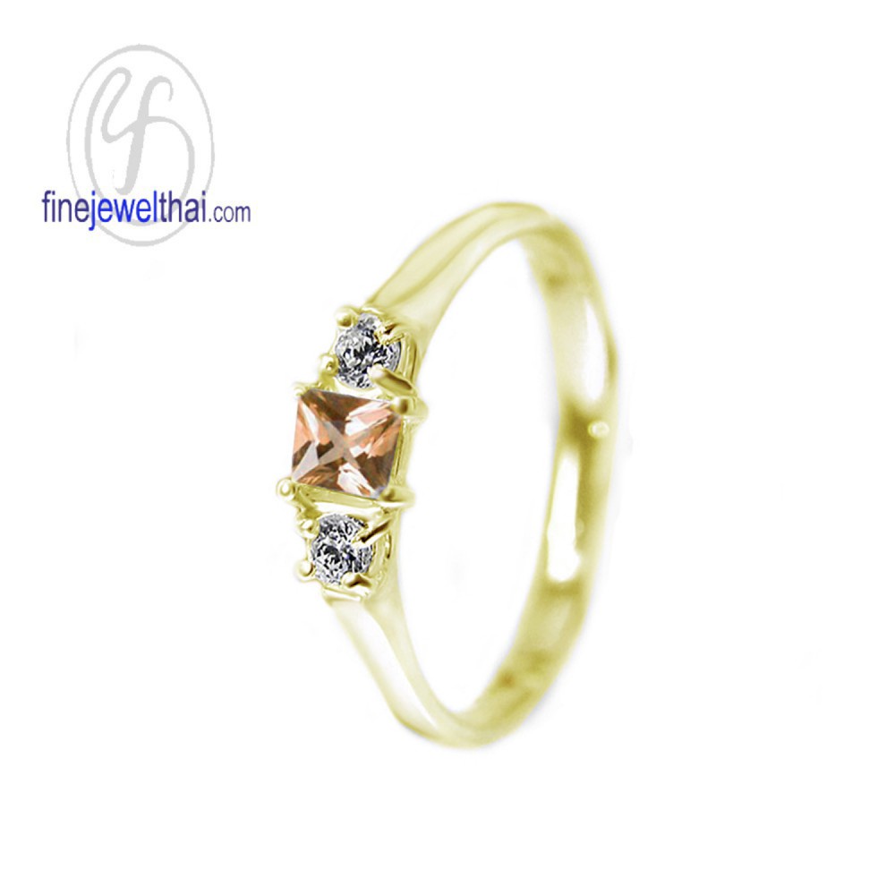 finejewelthai-แหวนซิทริน-ซิทริน-แหวนพลอย-แหวนเงินแท้-พลอยแท้-citrine-silver-ring-birthstone-r1181ct