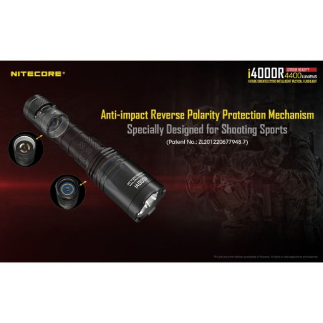 Nitecore I4000R ไฟฉายแรงสูงความสว่าง 4400 Lumens | Shopee