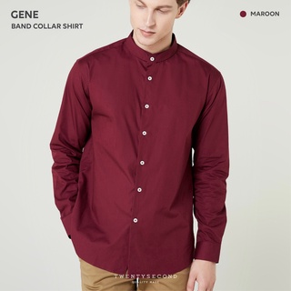 ภาพหน้าปกสินค้าTWENTYSECOND เสื้อเชิ้ตแขนยาวคอจีน ผ้าคอตต้อน รุ่น Gene Band Collar Shirt - สีแดงเลือดหมู / Maroon ที่เกี่ยวข้อง