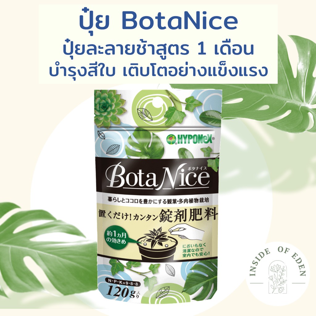 Hyponex Bota Nice ปุ๋ยละลายช้า Botanice 120g | Shopee Thailand