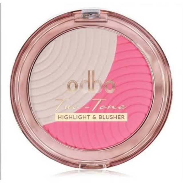 odbo-two-tone-highlight-blusher-17g-โอดีบีโอ-ทู-โทน-ไฮไลท์-แอนด์-บลัชเชอร์