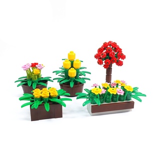 [FunBrick] Tree Flower Model Plant Series City Theme Small Particle Building Block Childrens Creative Toys Compatible with ตัวต่อที่มีชื่อเสียง MOC