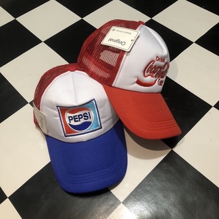 สินค้า หมวกแก๊ป coke & pepsi  หมวกแฟชั่นใส่ได้ทั้ง ชายและหญิง Cap
