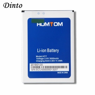 Dinto High Quality 3000mAh 3.8V HT7 Backup Replacement Cell Phone Battery for HOMTOM HT7 Rechargeable Smart Phone Batter