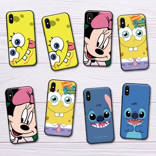 เคสซิลิโคนนิ่ม ลายการ์ตูน SpongeBob สําหรับ iphone 6 Plus 5 5S 6s 7 8 7 Plus 8 Plus 11 Pro Max 11 Pro X XS XR