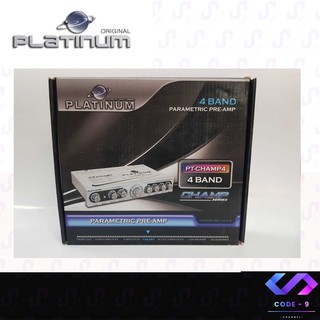 ปรี PLATINUM PT-CHAMP4  ปรีรถยนต์ เครื่องรถยนต์ ใช้ต่อกับเครืองรถยนต์ PT-CHAMP4 ปรี 4 แบน