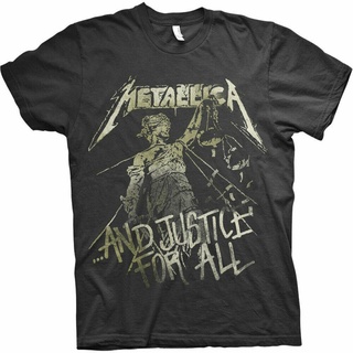 [S-5XL] เสื้อยืด พิมพ์ลาย Metallica Justice สไตล์วินเทจ สําหรับผู้ชาย