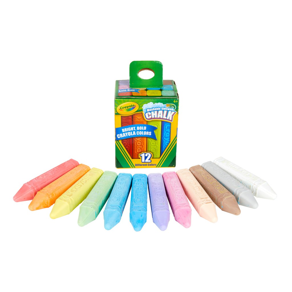 crayola-สีชอล์กล้างออกได้-แท่งใหญ่-12แท่ง
