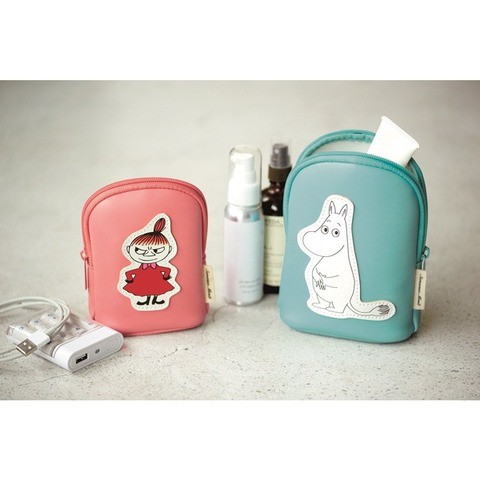 พร้อมส่ง-moomin-samansa-mos2-กระเป๋าเครื่องสำอาง-2-ใบ-และป้ายห้อย