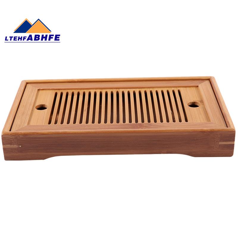 Bamboo Tea Trays Kung Fu Tea Accessories Tea Tray Table With Drain Rack