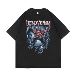 เสื้อยืด ขนาดใหญ่ พิมพ์ลาย Psycho Crucify Demon Venom | สีดํา | เสื้อยืด ขนาดใหญ่ | สไตล์วินเทจ | เสื้อท็อปสามารถปรับแต่