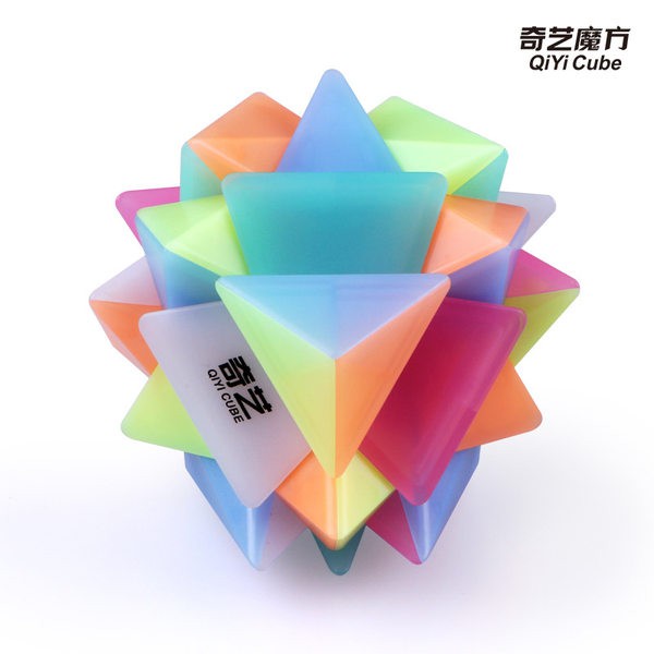 รูบิค-แปลก-ๆ-รูบิค-ของแท้-อย่างดี-qiyi-axis-cube-3x3-jelly-color-magic-cube-rubix-cube-qiyi-cube-sharkrubik