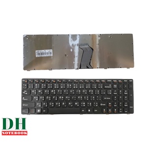 คีย์บอร์ดโน๊ตบุ๊ค keyboard  Lenovo B570 B570A B570EA B590 B590A B590G Essential B570e B575 B575A B575E TH-ENG